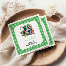 groene Waterverf One Lucky Duck Boy 1st Birthday