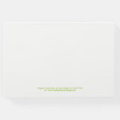 Groene waterverf orchidee kunst bruiloft gastenboe gastenboek (Achterkant)