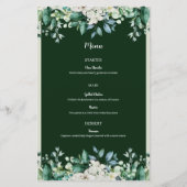 Groene Waterverf Palet van liefde Bruiloft (Voorkant)