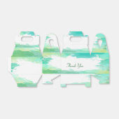 Groene Waterverf Party Favor Box Bedankdoosjes (Uitgevouwen)