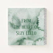 Groene Waterverf  persoonlijke schets Notitieboek (Achterkant)