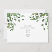 groene waterverf piano overweging kaart (Achterkant)