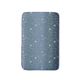 Groene Waterverf Rustieke Botanische Bloembloem Badmat (Voorkant Verticaal)