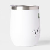 Groene Waterverf Script Dank u bruiloft (Rechts)