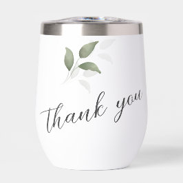 Groene Waterverf Script Dank u bruiloft