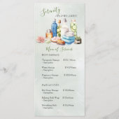 Groene Waterverf Spa en Wellness Center Prijs Menu (Voorkant)