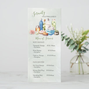 Groene Waterverf Spa en Wellness Center Prijs Menu