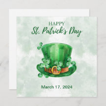 Groene Waterverf St. Patrick's Day