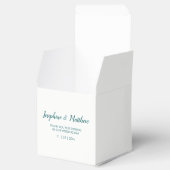 Groene Waterverf Succulenten Bruiloft Bedankdoosjes (Geopend)