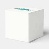 Groene Waterverf Succulenten Bruiloft Bedankdoosjes (Achterkant)