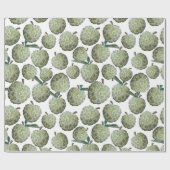 Groene Waterverf suikerappels met handschrift Cadeaupapier (Vlak)