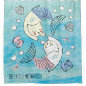 Groene Waterverf Tao van Meowmaids Douchegordijn (Voorkant)