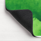 Groene waterverf textuur achtergrond; handgeschild muismat (Hoek)