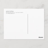 Groene Waterverf Tree Briefkaart (Achterkant)