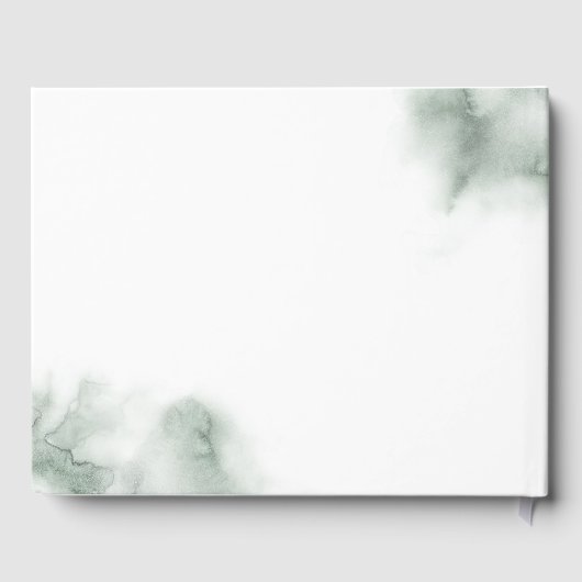 Groene Waterverf Trouw Gastenboek (Achterkant)