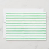 Groene Waterverf verlaat bruidsdouchevraag Kaart (Achterkant)