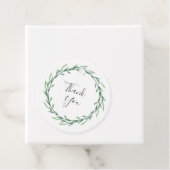 Groene Waterverf verliest adem Bedankjes Labels (In situ)