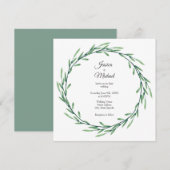 Groene Waterverf verliest adem Kaart (Voorkant / Achterkant)