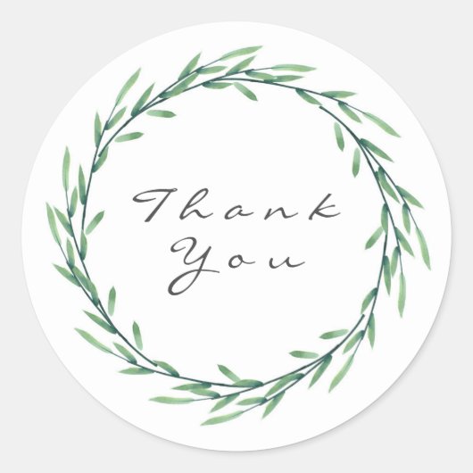 Groene Waterverf verliest adem Ronde Sticker (Voorkant)