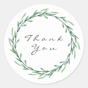 Groene Waterverf verliest adem Ronde Sticker