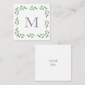 Groene Waterverf verliest Lijst Notitiekaartje (Voorkant / Achterkant)