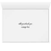 Groene Waterverf vetplanten Dank u kaart (Binnen Horizontaal (Onder))