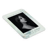 Groene Waterverf Vlinderbegrafenisdiensten Magneet (Rechterzijde)