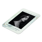 Groene Waterverf Vlinderbegrafenisdiensten Magneet (Linkerzijde)