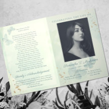 Groene Waterverf Vlinderbegrafenisdiensten