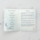 Groene Waterverf Vlinderbegrafenisdiensten Programma (Binnen)