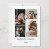 Groene Waterverf Vrolijke Kerstkaart (Achterkant)