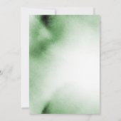 Groene Waterverf was | Uitnodiging voor groene wed (Achterkant)