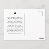 Groene waterverf Wassen St Patrick's Day Verjaarda Briefkaart (Achterkant)