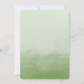 Groene Waterverf Watermelon Barbecue Kaart (Achterkant)