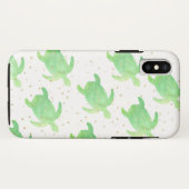 Groene Waterverf Zee Case-Mate iPhone Case (Achterkant (horizontaal))
