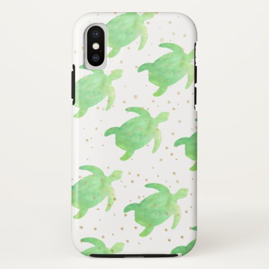 Groene Waterverf Zee Case-Mate iPhone Case (Achterkant)