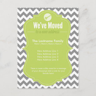 Groene We hebben de Verandering van de Briefkaarte Aankondigingskaart