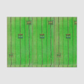 GROENE WEEFSELPAPIER JAPANESE WOODBLOCK PATTERN TISSUEPAPIER (Voorkant)