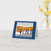 Groene Weeni "Art Exhibit" Note Card Kaart (Gele Bloem)