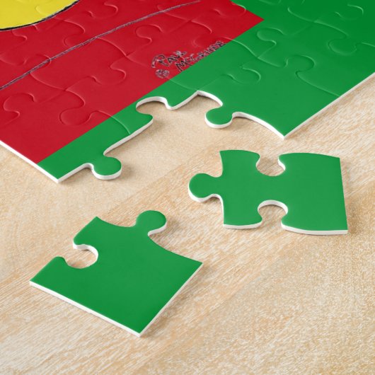 Groene Weeni "Elfis" puzzel (Zijkant)
