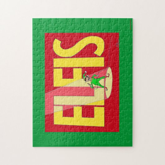 Groene Weeni "Elfis" puzzel (Verticaal)