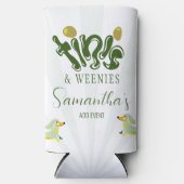 Groene Weenies & Tinis Grappig Martini Verjaardags Seltzer Blikjeskoeler (Voorkant)