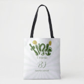 Groene Weenies & Tinis Grappige Martini Verjaardag Tote Bag (Voorkant)