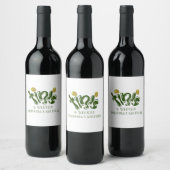 Groene Weenies & Tinis Grappige Martini Verjaardag Wijn Etiket (Flessen)