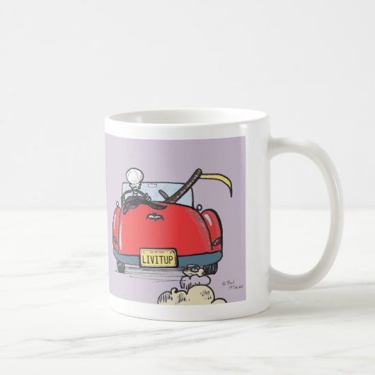 Groene Weenii: "De dood neemt een feestdag in besl Koffiemok (Rechts)