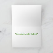 Groene Weenii "Één s'more" Wenskaart Kaart (Binnen)