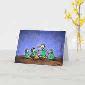 Groene Weenii "Één s'more" Wenskaart Kaart (Gele Bloem)