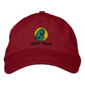 Groene Weenii Logo Hoed (deluxe) Pet (Voorkant)