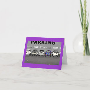 Groene Weenii "Parking Lot"-briefkaart Kaart