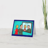 Groene Weenii "Tijd om na te denken" briefkaart (Voorkant)